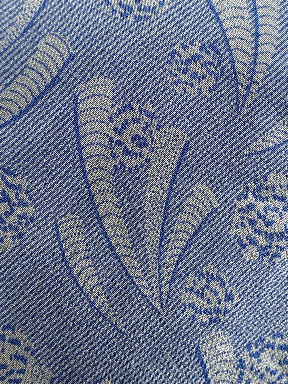 VTG Giorgio Armani Navy Blue Patterned Silk Tie - Made In Italy